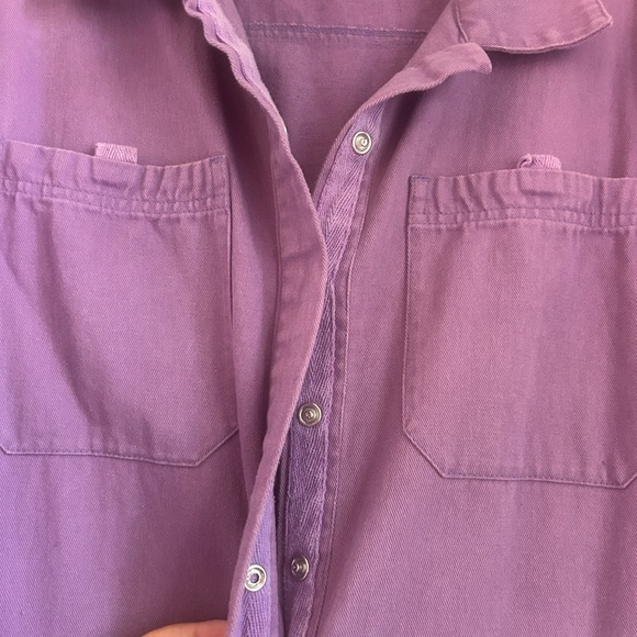 Back Beat Co. Purple Short Sleeve Jumpsuit - Picture 4 of 7